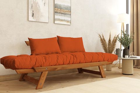 WOODESK ADALAR MASİF AHŞAP KANEPE, TİK-TURUNCU RENK, CPT8172-210