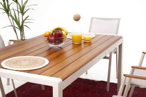 DAİSY BAHÇE YEMEK MASA SETİ, 8 KİŞİLİK, SERAMİK