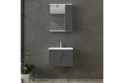 SANYA BANYO DOLABI 65CM AS2K 1K1A ETJ BEYAZ ANTRASİT