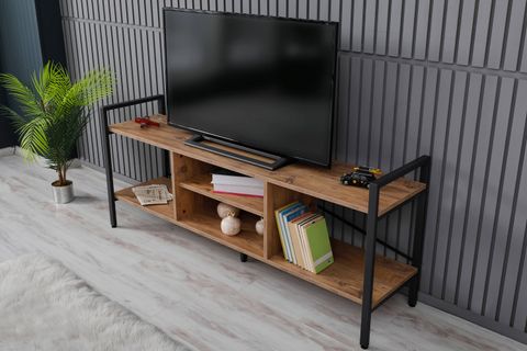 ARPELİA TV SEHPASI, ANTRASİT ATLANTİK ÇAM, 160 CM
