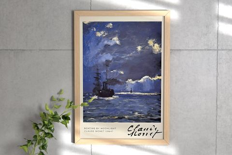 CLAUDE MONET II ÜÇLÜ ÇERÇEVELİ TABLO