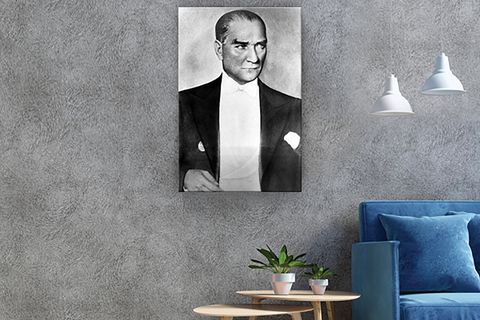 KANVAS TABLO CUMHURU REİS M.K.ATATÜRK 50X75