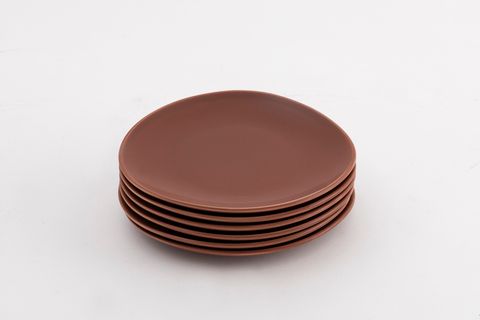 KİTCHEN ESSENTİALS STONEWARE MAT PASTA TABAĞI 22 CM, KİREMİT, ALTILI SET