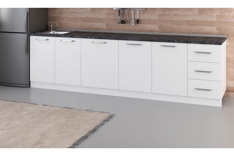 MİNAR 295 CM MUTFAK DOLABI BEYAZ 295-B1-ALT MODÜL