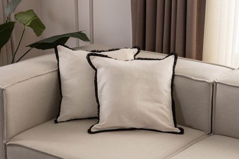 TASSEL KENAR PÜSKÜL DETAYLI KIRLENT KILIFI, İKİLİ