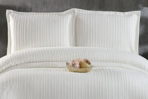 ÇAPA HOME SEDEF ÇİFT KİŞİLİK ŞÖNİL YATAK ÖRTÜSÜ, KREM