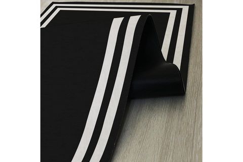SOHO SİYAH BEYAZ ÇİZGİLİ GEOMETRİK DEKORATİF DESENLİ HALI 150X230