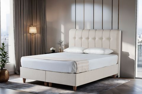 LUNA FORTE BAZA VE BAŞLIK SETİ, BEJ, 160X200