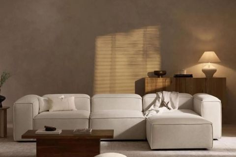 LENA KETEN MODÜLER KÖŞE KOLTUK, KIRIK BEYAZ