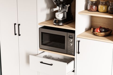 LAVO ÇOK AMAÇLI KAHVE KÖŞESİ DOLABI, 4 KAPAKLI 3 ÇEKMECELİ