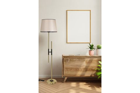 LUMEXX FELİX LAMBADER ESKİTME, PRAMİT AÇIK HASIR ABAJURLU