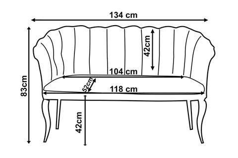 VİNDA PAPATYA İKİLİ KOLTUK ÇAY SETİ, METAL GOLD AYAK, HAKİ
