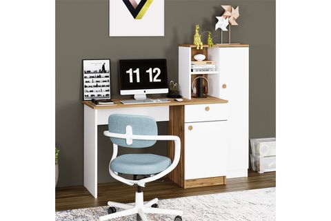 LEYLA ÇALIŞMA MASASI,  ÇAM BEYAZ