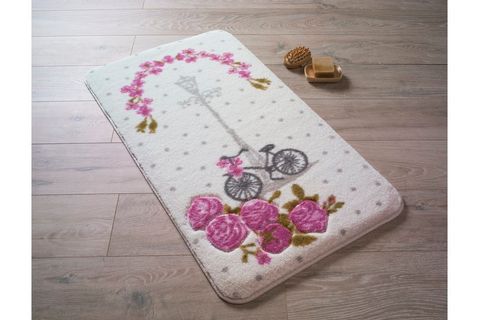 VINTAGE BIKE KOYU PEMBE OYMALI BANYO HALISI 80*140