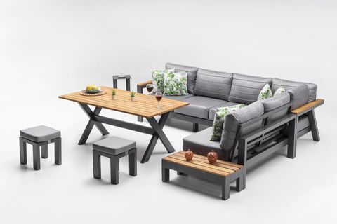 MADRİD ALÜMİNYUM BAHÇE BALKON TERAS KÖŞE TAKIMI