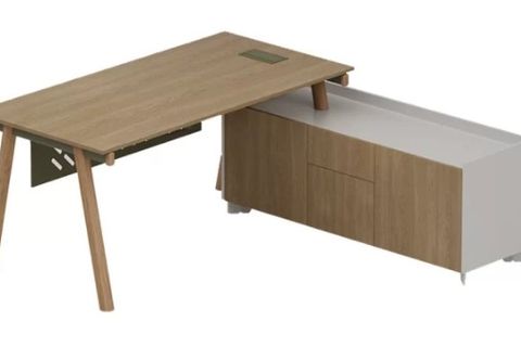 PİWORK YÖNETİCİ ETAJERLİ OFİS MASA, 200 CM