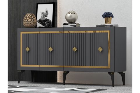 NOVA KONSOL, ANTRASİT ALTIN, 150 CM