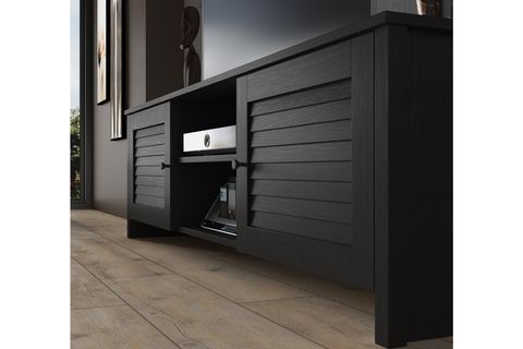 BELİZE DİNO 2 KAPAKLI TV SEHPASI 180 CM  SİYAH