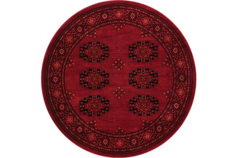 ANGORAHOME PERSİAN BK1006 DOKUMA MAKİNE HALISI, YUVARLAK, 160X160