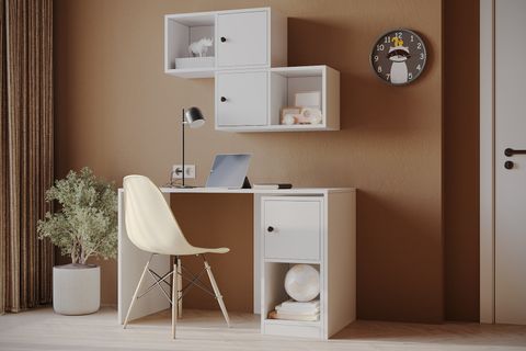 ÇOK FONKSİYONLU MODERN ÇALIŞMA MASASI, KAPAKLI