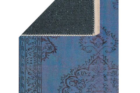 MAVİ İŞLEME DOKUMA TABAN HALI, 396 YNG, 80X200 CM