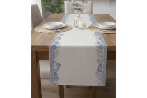 MASAL ORMANI PAMUKLU MASA RUNNER, 0070 50X150