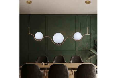 BUBBLE LAMP WAVE BAL RENK KAPLAMALI 3 CAMLI AVİZE