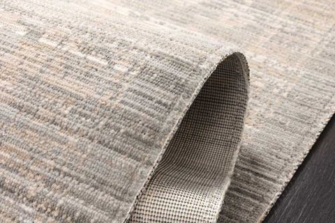 PERA HALI GÜMÜŞ GRİ VE BEJ ESKİTME DESENLİ MODERN HALI FMRT01 60X90 CM