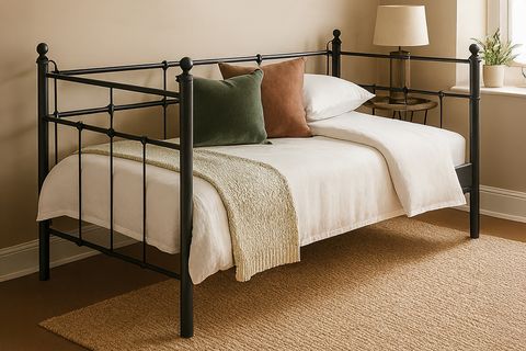 LALAS DAYBED METAL KARYOLA, SİYAH, 90X200