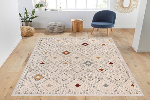 ROVİGO HOME DİJİTAL BASKI YIKANABİLİR KAYMAZ TABAN SALON HALISI  RVG1013 80X150