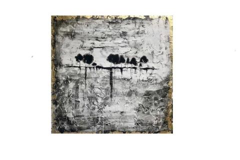 EL YAPIMI YAĞLI BOYA DOKULU DEKORATİF KANVAS TABLO