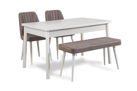 STORMİ SANDALYE, BEYAZ GRİ SOHO 0701