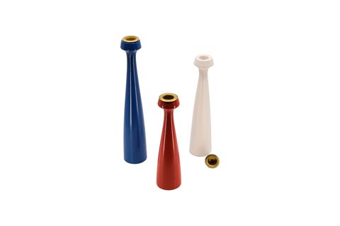 MASSELLO DESIGN GLOSS ÜÇLÜ AHŞAP ŞAMDAN & MUMLUK MULTI COLOR