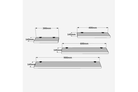 YURUDESİGN SHELF UÇAN DUVAR RAFI, DÖRTLÜ, ÇAM, R18