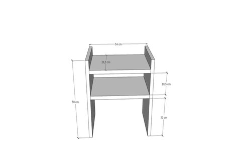 MUTFAK TEZGAH ÜSTÜ RAF, ANTRASİT