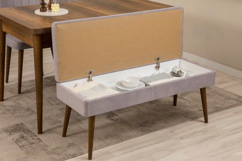 VİNA YEMEK ODASI TAKIMI, CEVİZ SOHO GRİ
