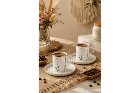 PORLAND BOTANİCAL KAHVE TAKIMI 4 PARÇA