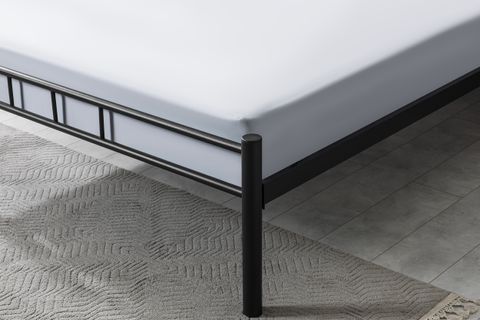 EVGER METAL KARYOLA, K50, SİYAH, 160X200