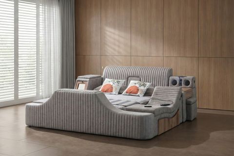 PARİS MASAJLI AKILLI KARYOLA, KAHVERENGİ