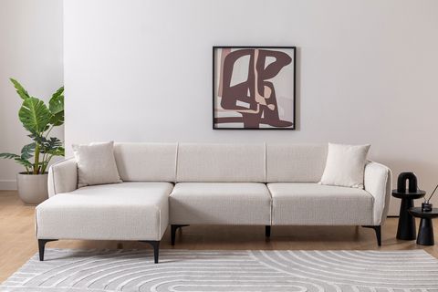 BELLİSİMO CORNER SOFA, LEFT CHAİSE, ECRU