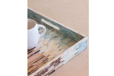 THE MİA SEDEF TEPSİ 45X40X5 CM TLC0112