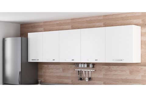 MİNAR 280 CM MUTFAK DOLABI BEYAZ 280-B2-ÜST MODÜL