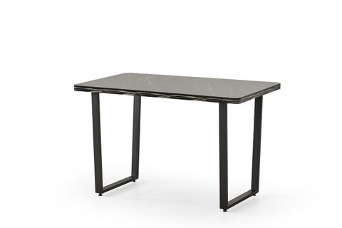 EVİANA RELAX MUTFAK MASASI, SİYAH MERMER, 120X70