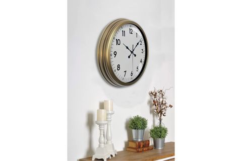 ESKİTME METAL STANDART DUVAR SAATİ 40 CM