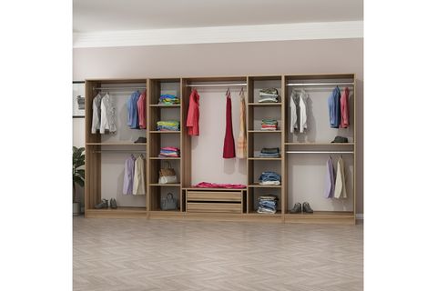 MİNAR KALE GARDIROP 10, 8 KAPAKLI, ANTRASİT