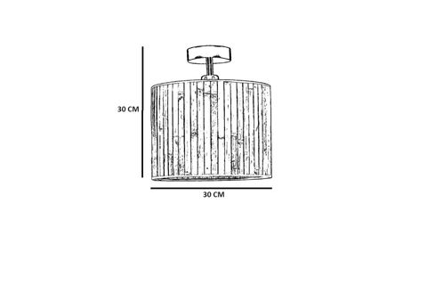 BAMBU 010 ABAJURLU  PLAFONYER AVİZE