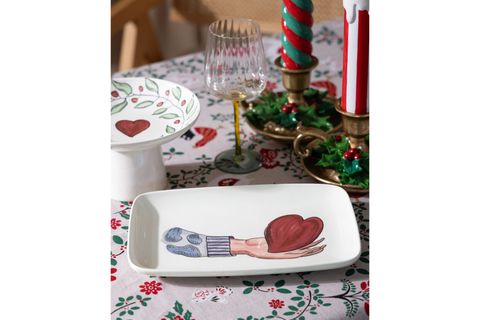 THE MİA LUV DİKDÖRTGEN SERVİS TABAĞI 31X20 CM