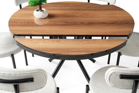 BADE ALFA MUTFAK MASASI TAKIMI 4 SANDALYELİ, 73X120 CM