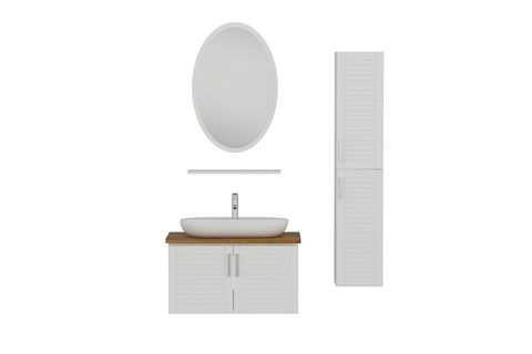 VERA BANYO DOLABI AS2K70, BEYAZ, 100CM