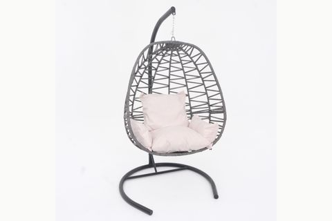 MAKROME TEK KİŞİLİK BAHÇE SALINCAĞI, ANTRASİT KREM